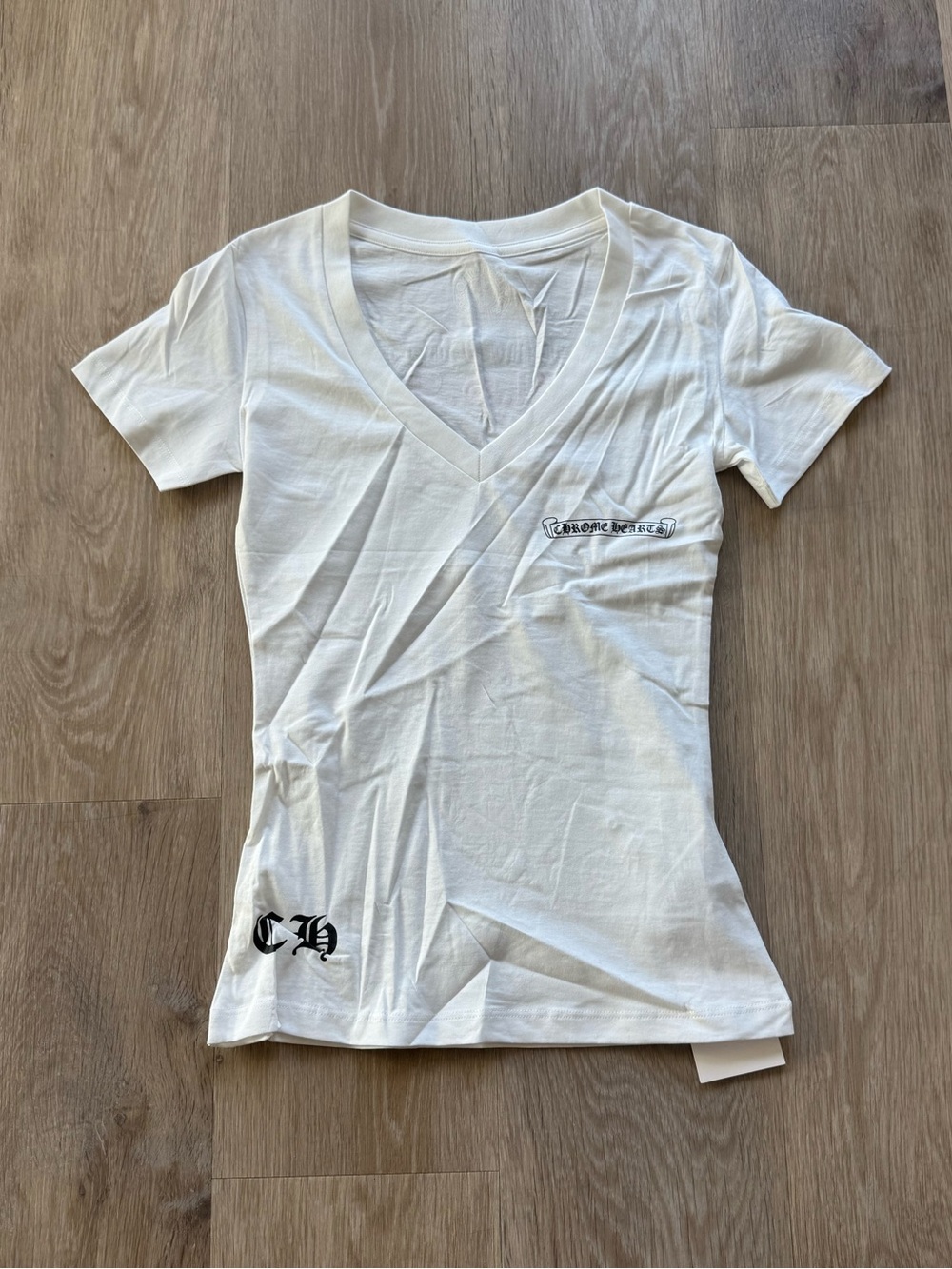 Chrome hearts womens v neck t shirt